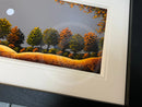 Autumn Fields In Moonlight  - ORIGINAL Landscape Painting by John Russell