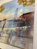 London Eye In Autumn ORIGINAL PAINTING by Joe Bowe