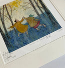 Barefoot in the Bluebells, Gallery Remarque Edition by Sam Toft - Mounted - Limited Edition Print