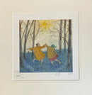 Barefoot in the Bluebells, Gallery Remarque Edition by Sam Toft - Mounted - Limited Edition Print