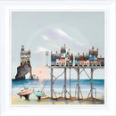Black Rock Lighthouse ORIGINAL Acrylic Painting by Gary Walton