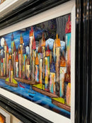 Blue Moon (18x36")  ORIGINAL PAINTING by Rozanne Bell