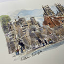 Bootham Bar, York, Richard Briggs ORIGINAL WATERCOLOUR