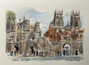 Bootham Bar, York, Richard Briggs ORIGINAL WATERCOLOUR