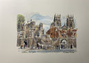 Bootham Bar, York, Richard Briggs ORIGINAL WATERCOLOUR