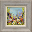 Bumblebee Summer I (10x10") ORIGINAL PAINTING by Rozanne Bell