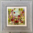 Bumblebee Summer II (10x10") ORIGINAL PAINTING by Rozanne Bell