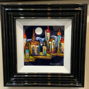 By The Light Of Silvery Moon (10X10) Original Painting By Rozanne Bell