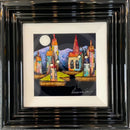 By The Light Of The Silvery Moon VI (10x10") ORIGINAL PAINTING by Rozanne Bell