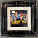 By The Light Of The Silvery Moon VI (10x10") ORIGINAL PAINTING by Rozanne Bell