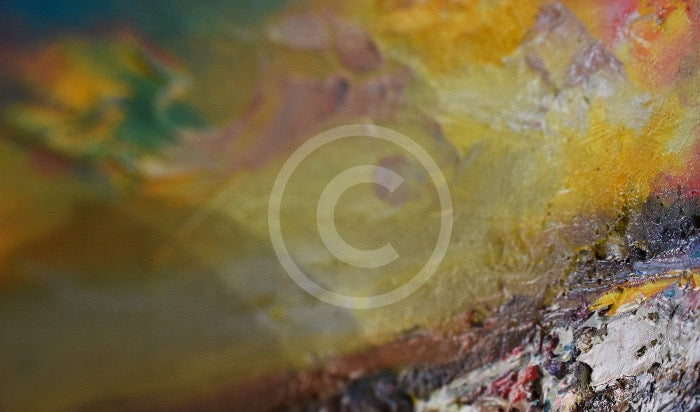 Challenging Times - ORIGINAL Oil Painting by Anna Schofield close up