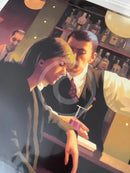 Cocktails and Broken Hearts by Jack Vettriano (1951-2025) RARE LIMITED EDITION Silkscreen Limited Edition Print