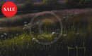 Dawn Skies Reflecting (23.5 x 23.5 ") ORIGINAL PAINTING by Terence Grundy Closeup of artist signature 