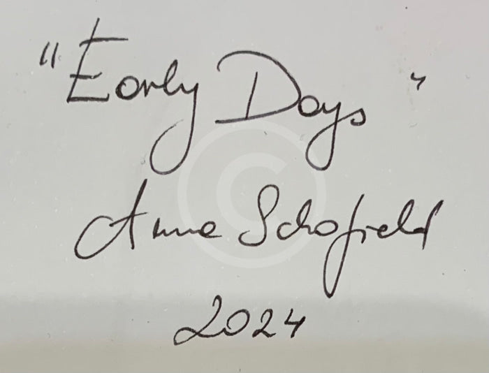 Early Days - ORIGINAL Oil Painting by Anna Schofield - titled on reverse