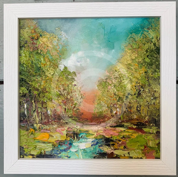 Early Sunset Light - ORIGINAL Oil Painting by Anna Schofield