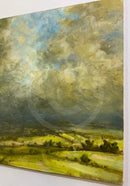 Fields of Green ORIGINAL PAINTING by Daniel Burns