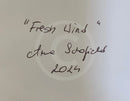 Fresh Wind - ORIGINAL Oil Painting by Anna Schofield - title detail