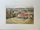 Goathland Village, Heartbeat Country - Sam Burden ORIGINAL WATERCOLOUR mounted