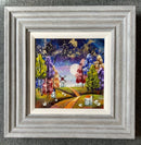 Harvest Moon 10x10") ORIGINAL PAINTING by Rozanne Bell