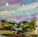 Heather Moorland (24x24") ORIGINAL PAINTING by Rozanne Bell
