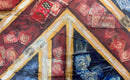 Jubilee Jamboree Viii - Original Mixed Media Painting By Eva Alexander Embellished With Postage