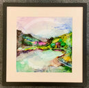 Long Drive Out - ORIGINAL by Minu Achrekar Framed