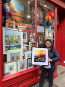 Artist Minu Achrekar at The Braithwaite Gallery