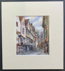 Low Petergate, York - Natalja Olejnicka ORIGINAL WATERCOLOUR