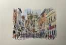 Low Petergate, York, Richard Briggs ORIGINAL WATERCOLOUR