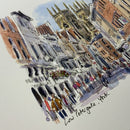 Low Petergate, York, Richard Briggs ORIGINAL WATERCOLOUR