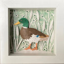 Malcolm-Duck, Original Mini Paper Cut by Anna Cook