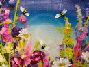 Close up of details. Moonlight Meadows ll, by Rozanne Bell