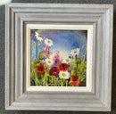 Mystic Wildflower Meadow (10x10") ORIGINAL PAINTING by Rozanne Bell