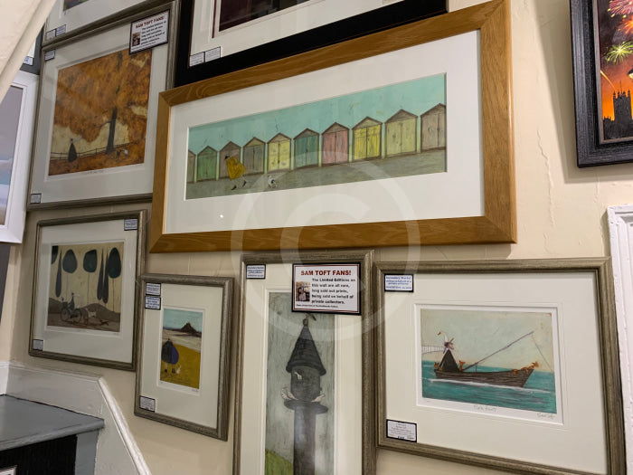 Nearly Home Doris - Sam Toft Secondary Market Original on dislplay on our Secondary Market wall