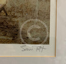 No Sheep On The Beach By Sam Toft - Framed Limited Edition Secondary Market -signature detail