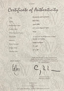 Onwards and Upwards, Signed Limited Edition by Bill Tolley Certificate