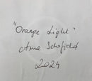 Orange Light - ORIGINAL Oil Painting by Anna Schofield title detail