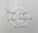Orange Light - ORIGINAL Oil Painting by Anna Schofield title detail