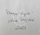 Orange Light - ORIGINAL Oil Painting by Anna Schofield title detail