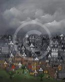 ORIGINAL Bill Tolley Painting, Let It Rain, Let It Rain, Let It Rain SECONDARY MARKET