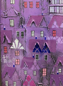 ORIGINAL Bill Tolley Painting, Purple Paul signature detail 