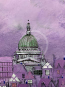 ORIGINAL Bill Tolley Painting, Purple Paul detail