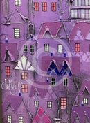 ORIGINAL Bill Tolley Painting, Purple Paul signature detail 
