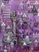 ORIGINAL Bill Tolley Painting, Purple Paul detail