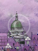 ORIGINAL Bill Tolley Painting, Purple Paul detail