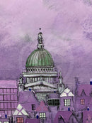 ORIGINAL Bill Tolley Painting, Purple Paul detail