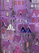 ORIGINAL Bill Tolley Painting, Purple Paul signature detail 