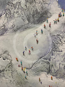 ORIGINAL Bill Tolley Painting, Skaters Heaven detail