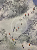 ORIGINAL Bill Tolley Painting, Skaters Heaven detail