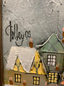 ORIGINAL Bill Tolley Painting, Skaters Heaven signature & date detail